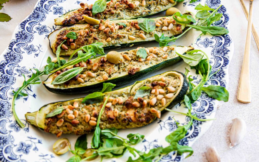 Courgettes farcies végétariennes