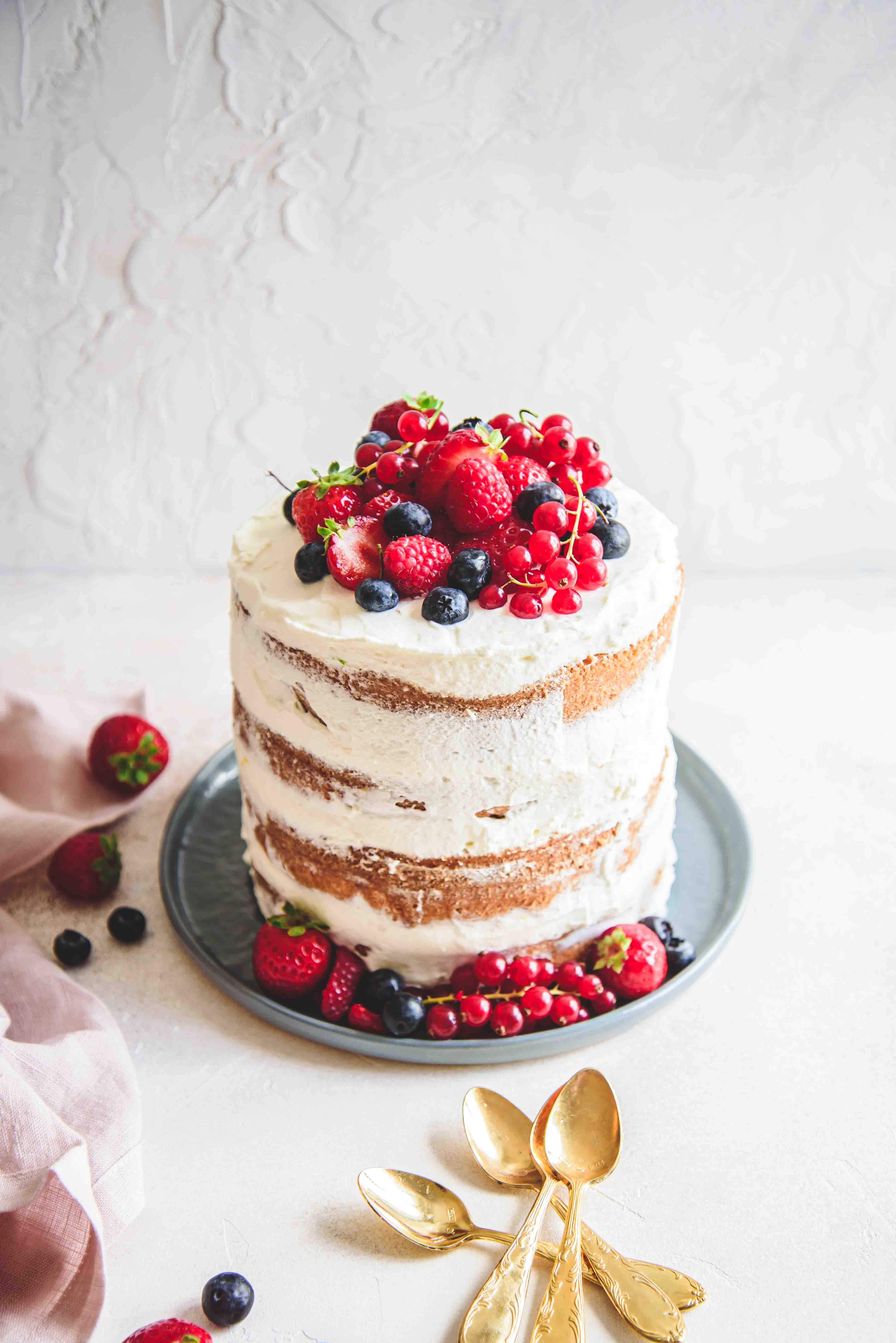 Layer Cake Citron Fruits Rouges Ma Jolie Food